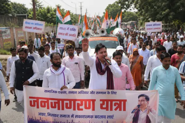 Janjagran Yatra led by Vikas Narwar promoting social awareness, equality and community participation in India
